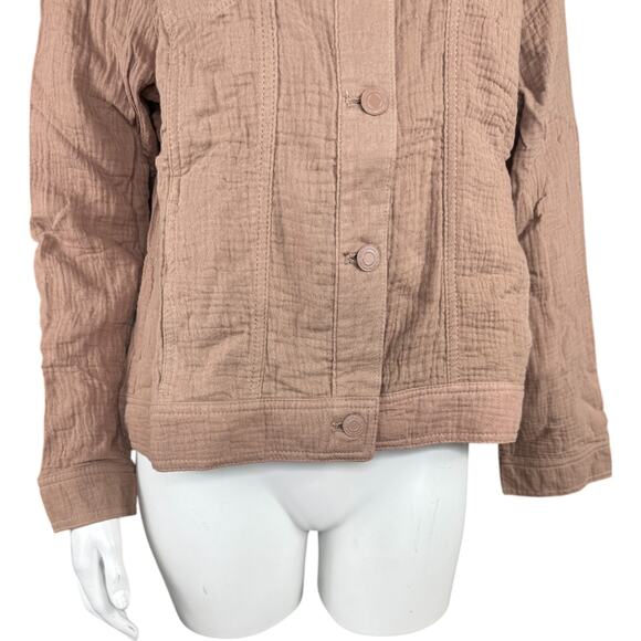 Isaac Mizrahi Live! Bridgehampton Cotton Gauze Jacket Pure Cone  2X NWOT - Picture 8 of 13